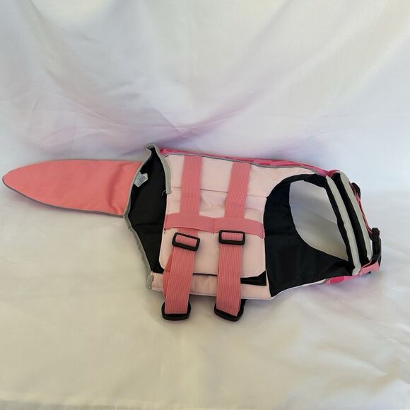 Dog Life Vest Jacket Size L Pink Alligator Adjustable Straps Handle Leash Ring - Picture 8 of 12